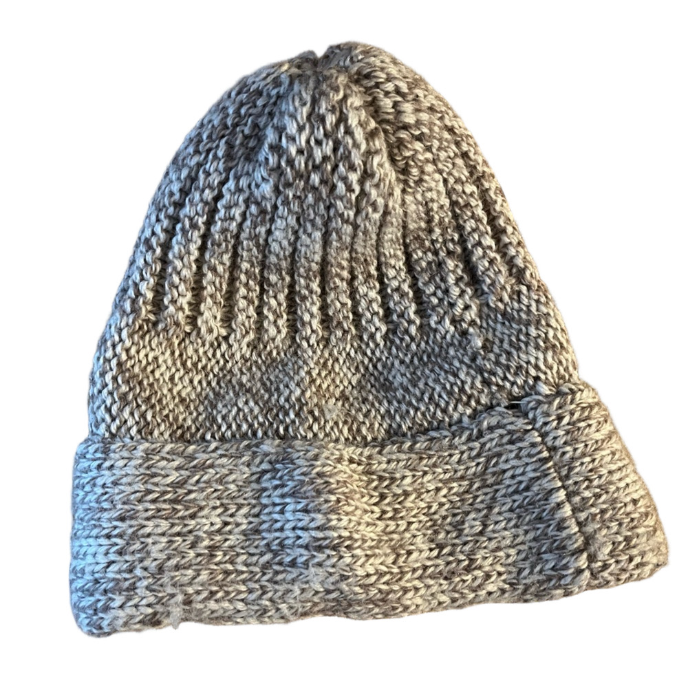 Vintage Halper Brothers Made in Italy Marled Ribbed Knit Beanie Hat
